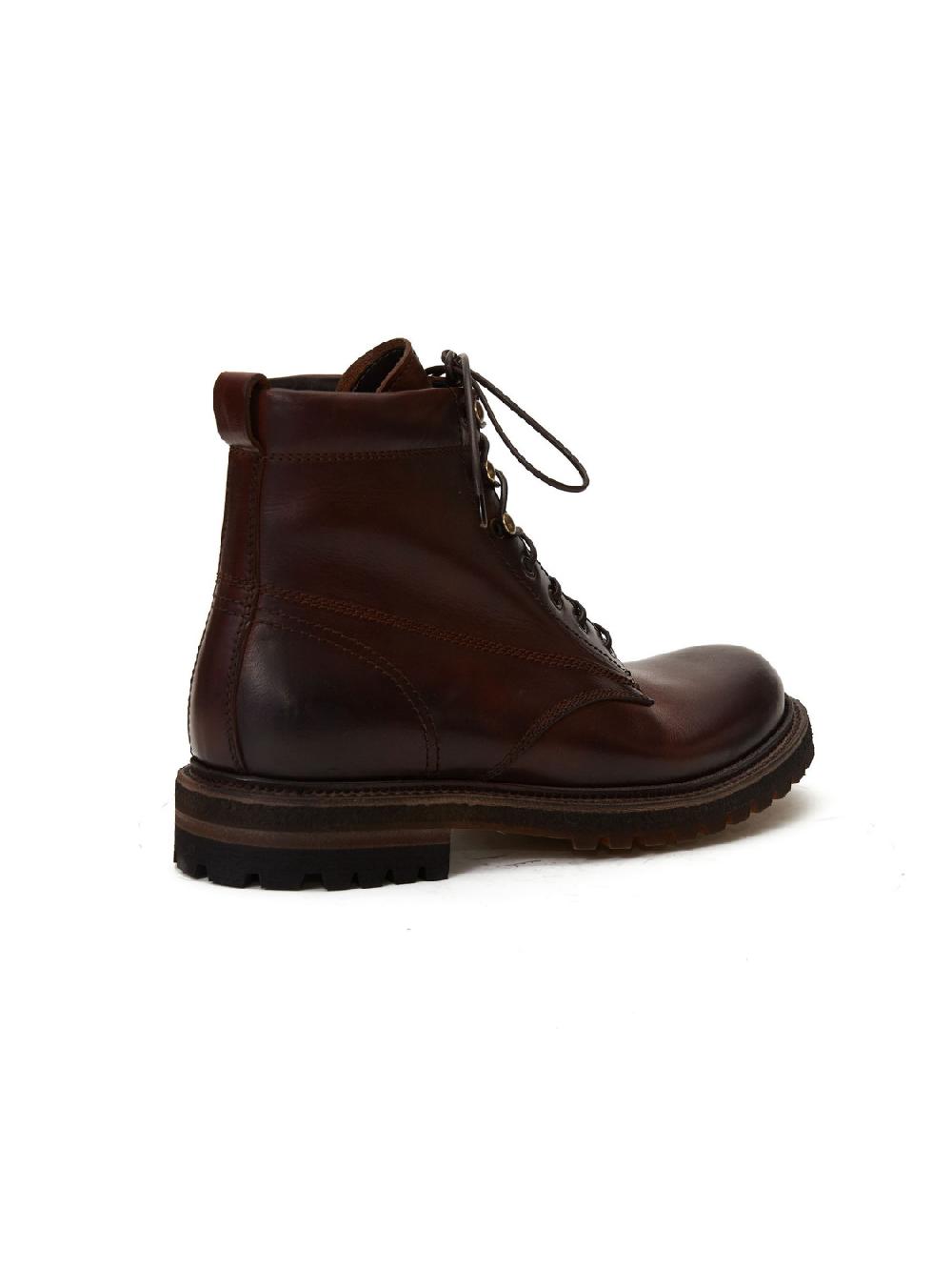 Silvano Sassetti Stivaletti in pelle marrone Outlet