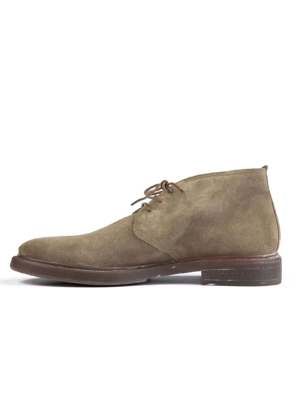 Silvano Sassetti Polacchini in suede color tortora Saldi Di Fabbrica