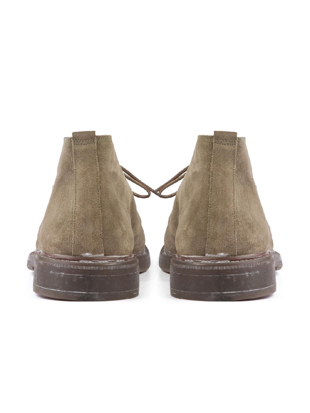 Silvano Sassetti Polacchini in suede color tortora Saldi Di Fabbrica
