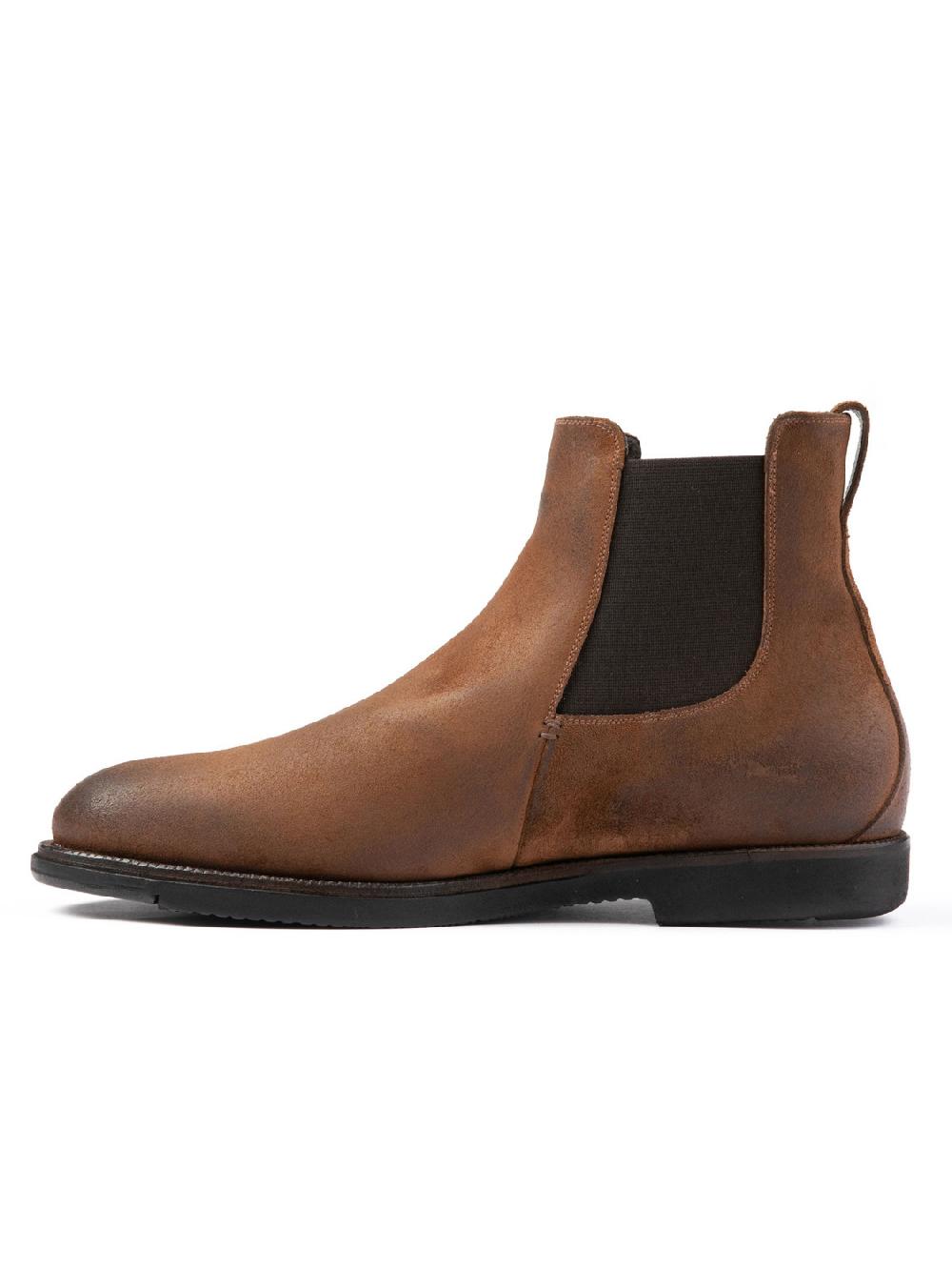 Silvano Sassetti Stivaletti in suede color brandy In Saldo