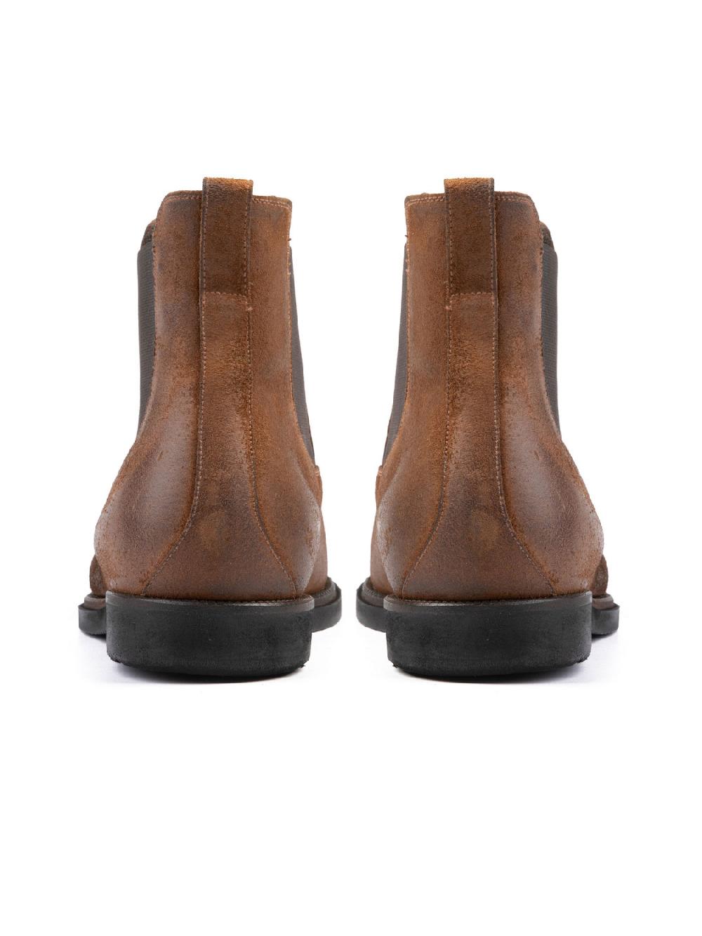 Silvano Sassetti Stivaletti in suede color brandy In Saldo