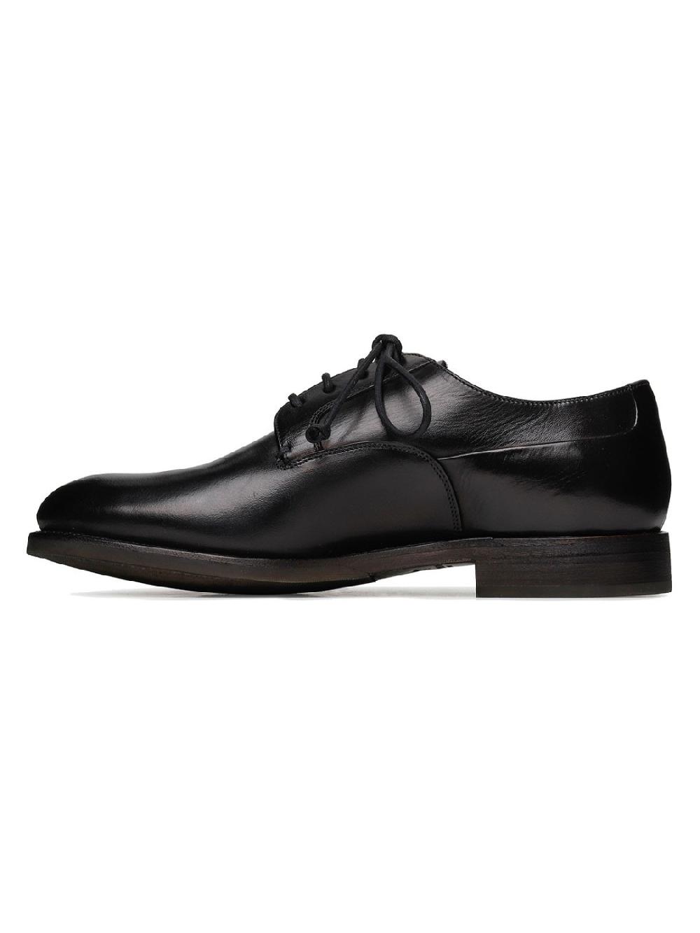 Silvano Sassetti Scarpe Derby Firenze in pelle nera Nuova