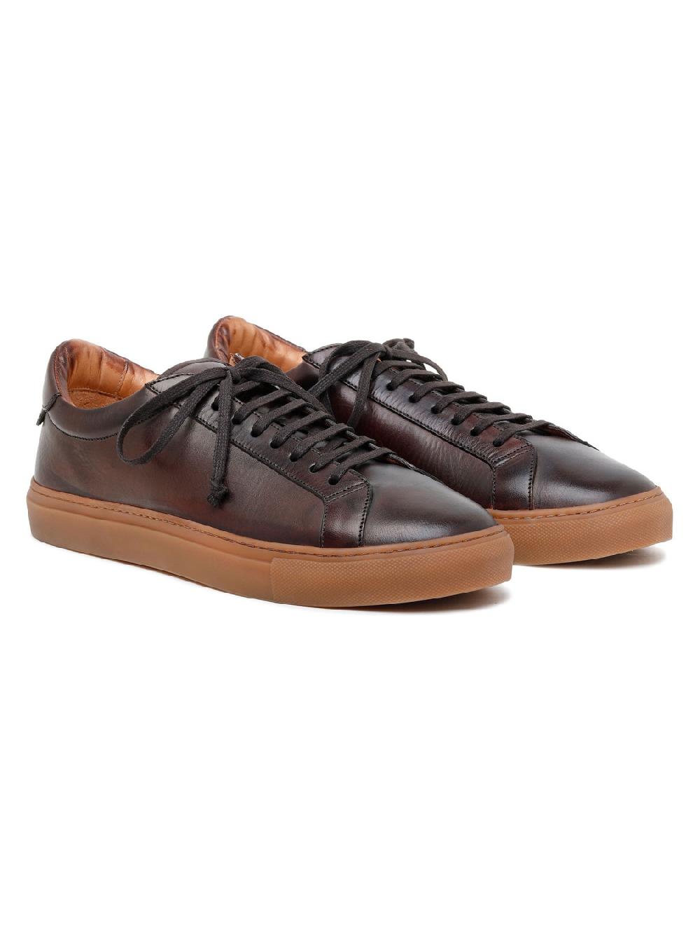 Silvano Sassetti Sneaker Romilly in pelle marrone scuro Moda