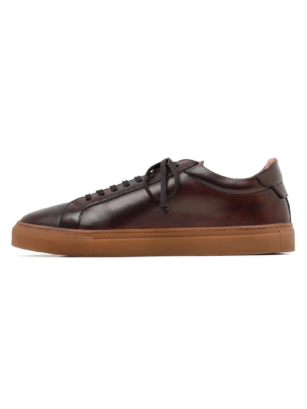 Silvano Sassetti Sneaker Romilly in pelle marrone scuro Moda