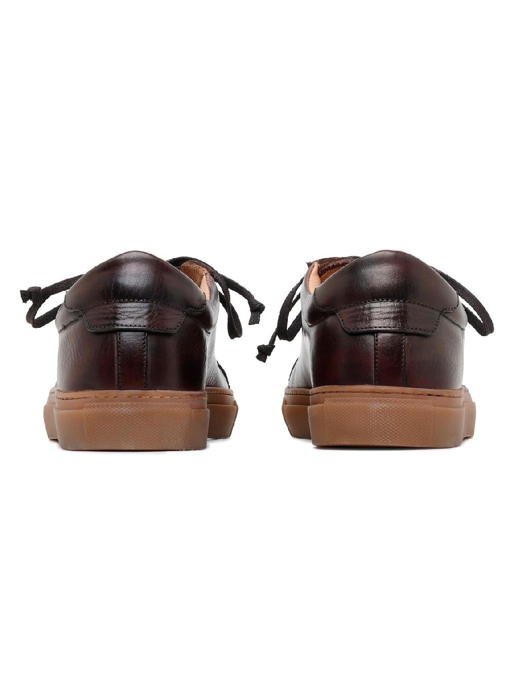 Silvano Sassetti Sneaker Romilly in pelle marrone scuro Moda