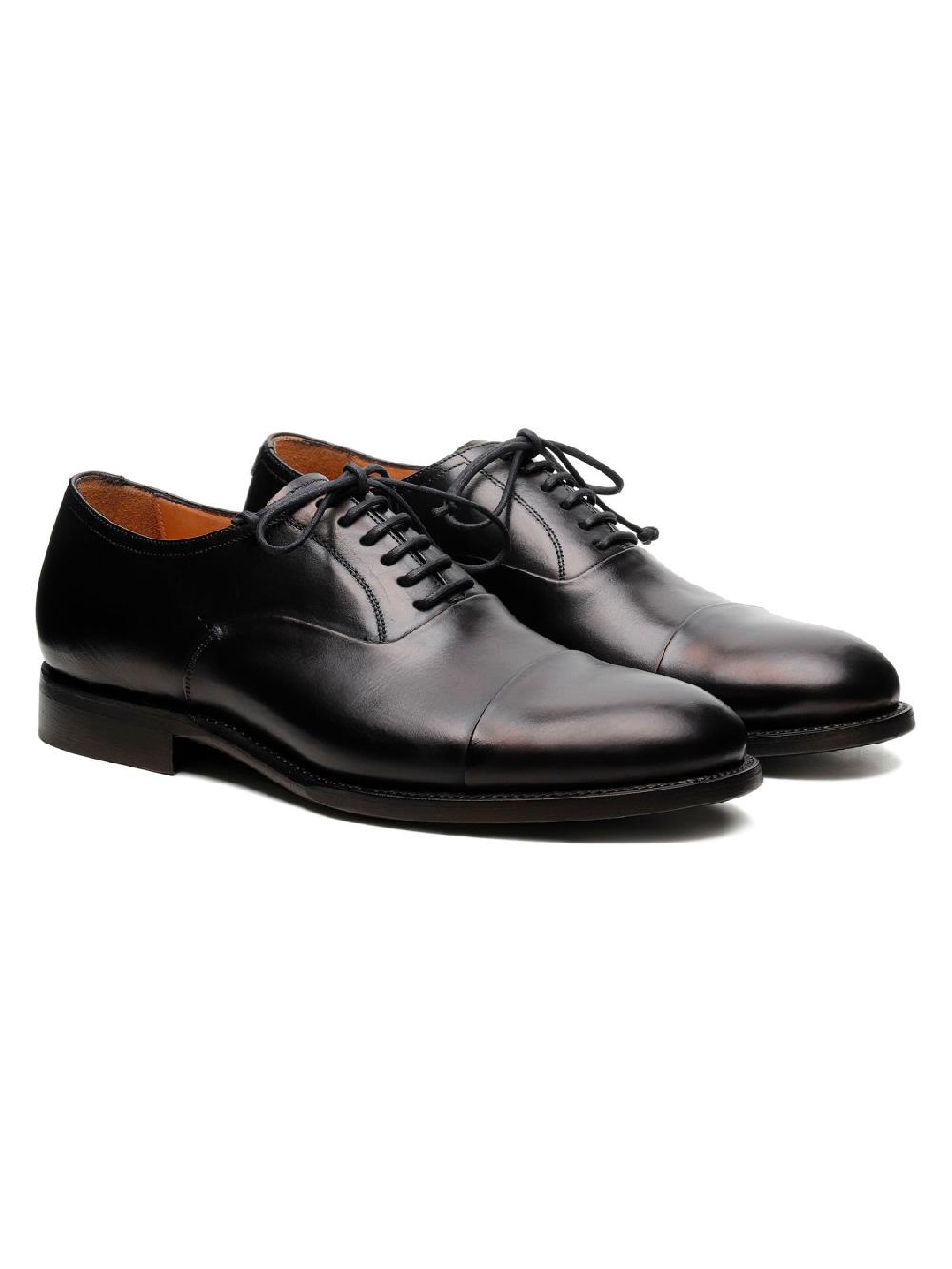 Silvano Sassetti Scarpe Derby Parigi in pelle nera Vendita