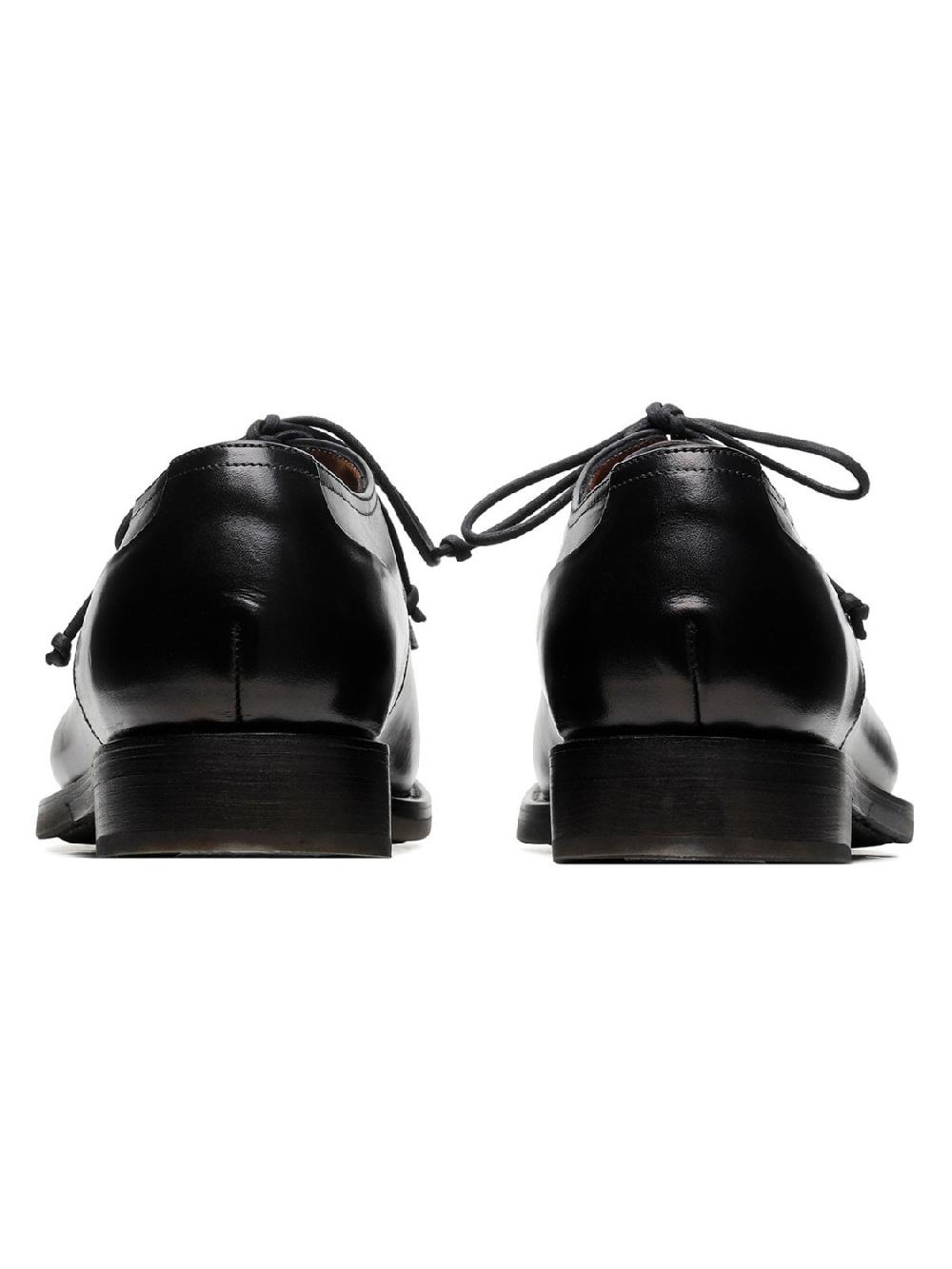 Silvano Sassetti Scarpe Derby Zurigo in pelle nera Promozione