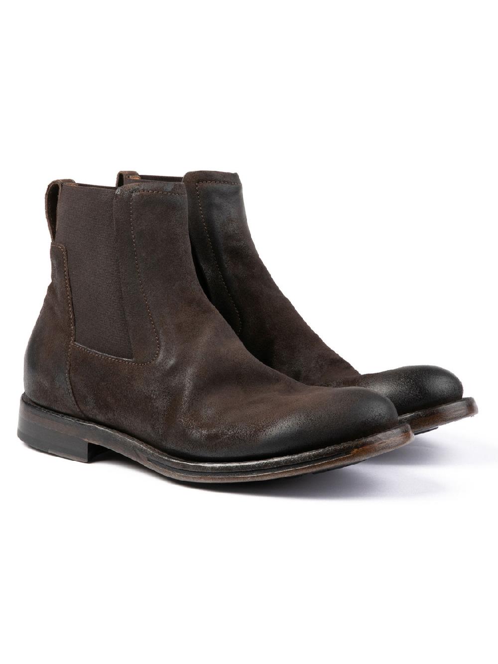 Silvano Sassetti Stivaletti in suede marrone Pezzi Unici