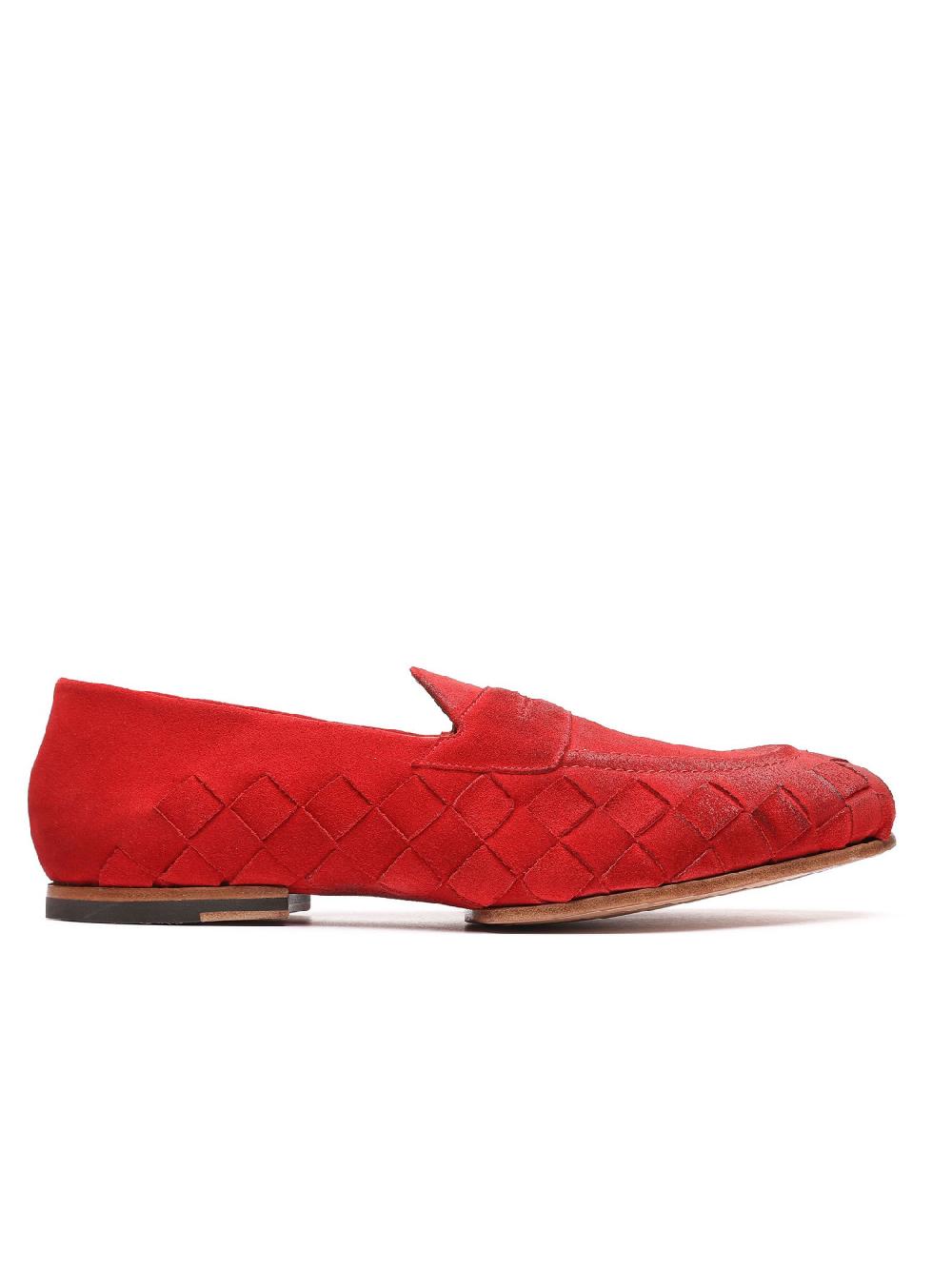 Silvano Sassetti Mocassini in suede rosso