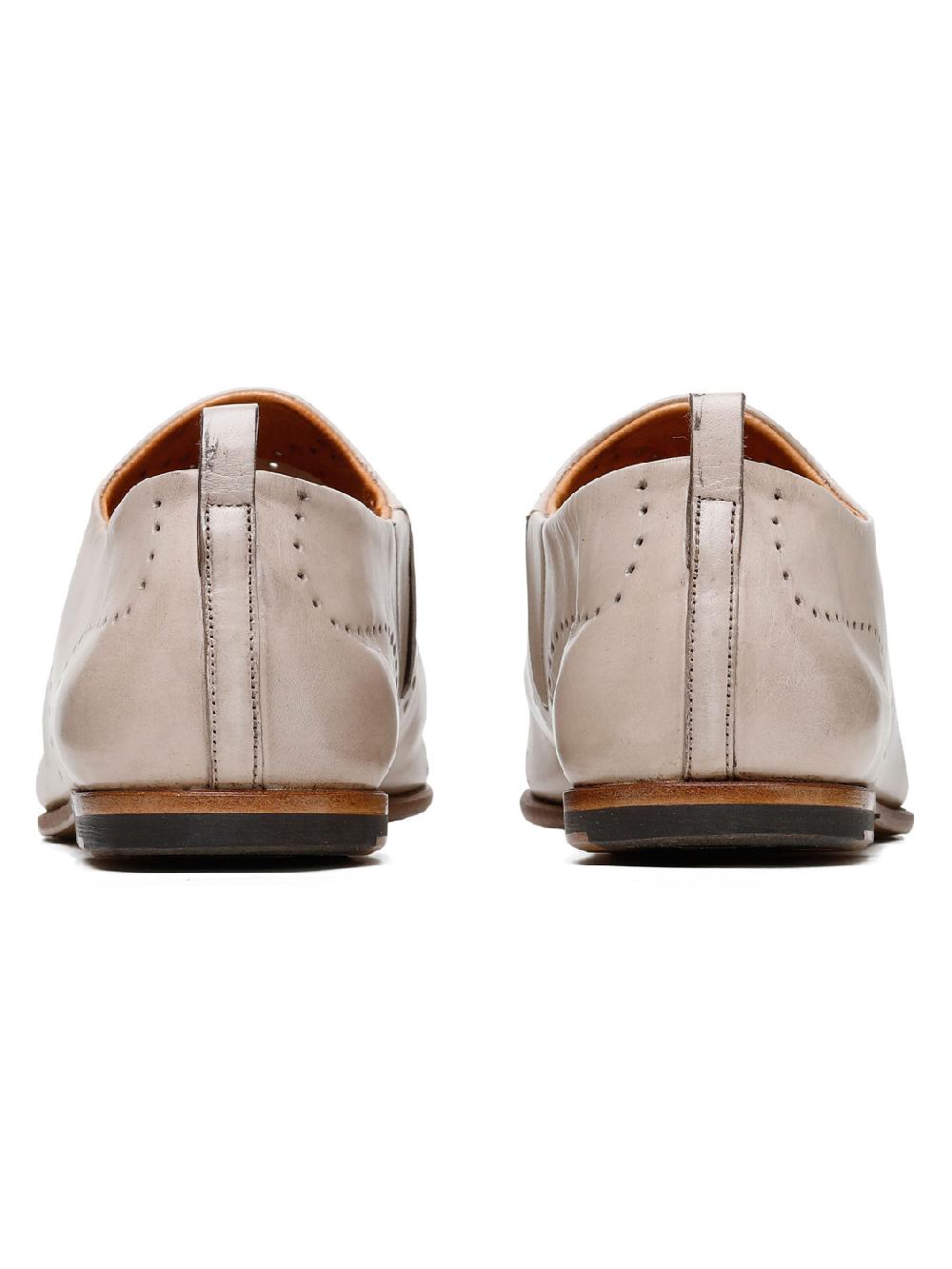 Silvano Sassetti Slippers in pelle color crema Italia