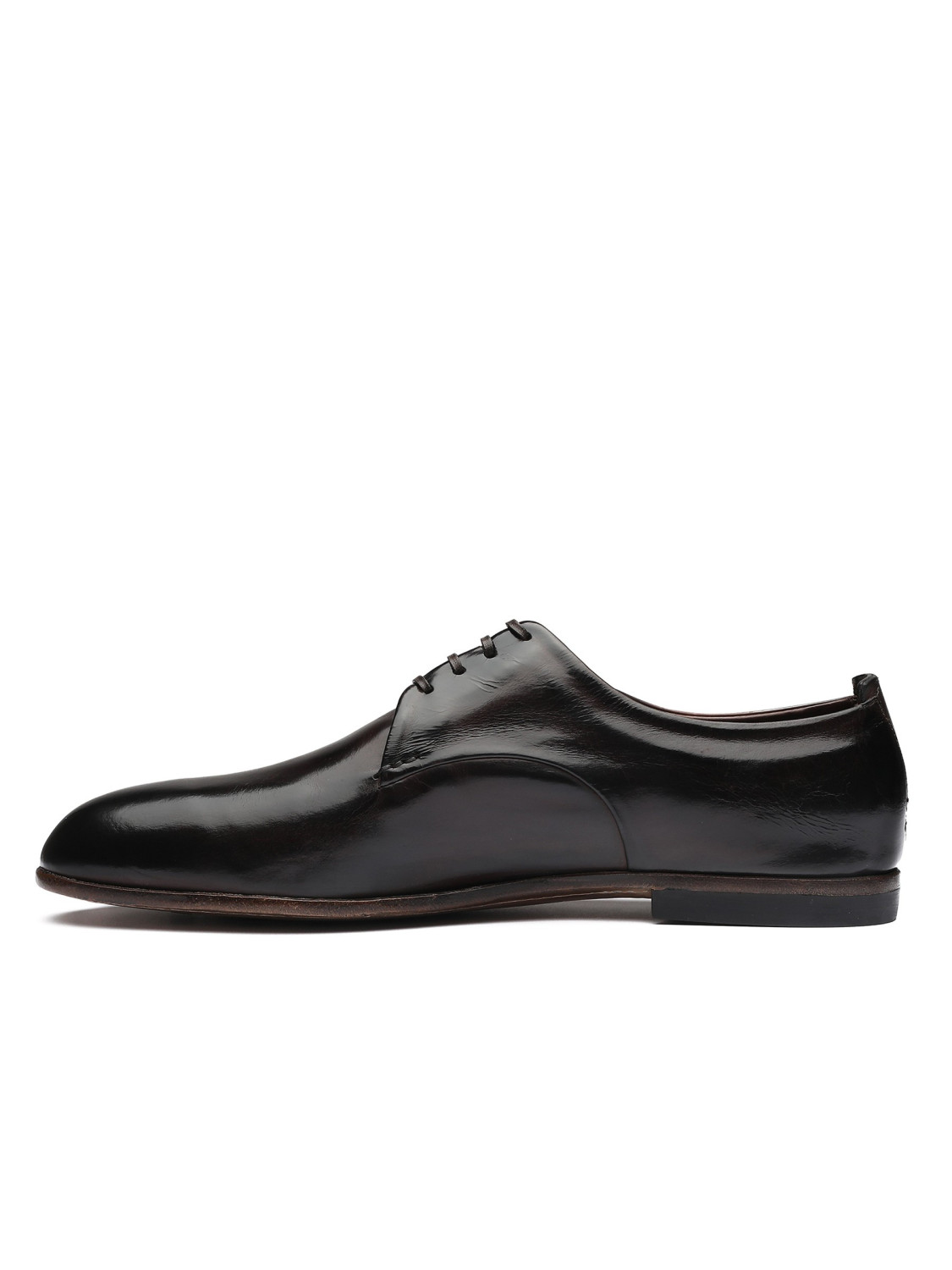 Silvano Sassetti Scarpe Derby in pelle marrone scuro 2025