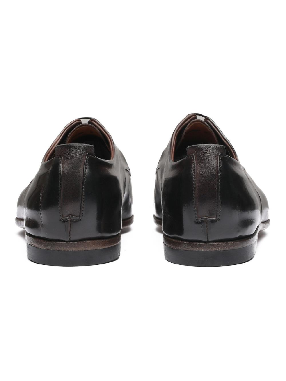 Silvano Sassetti Scarpe Derby in pelle marrone scuro 2025