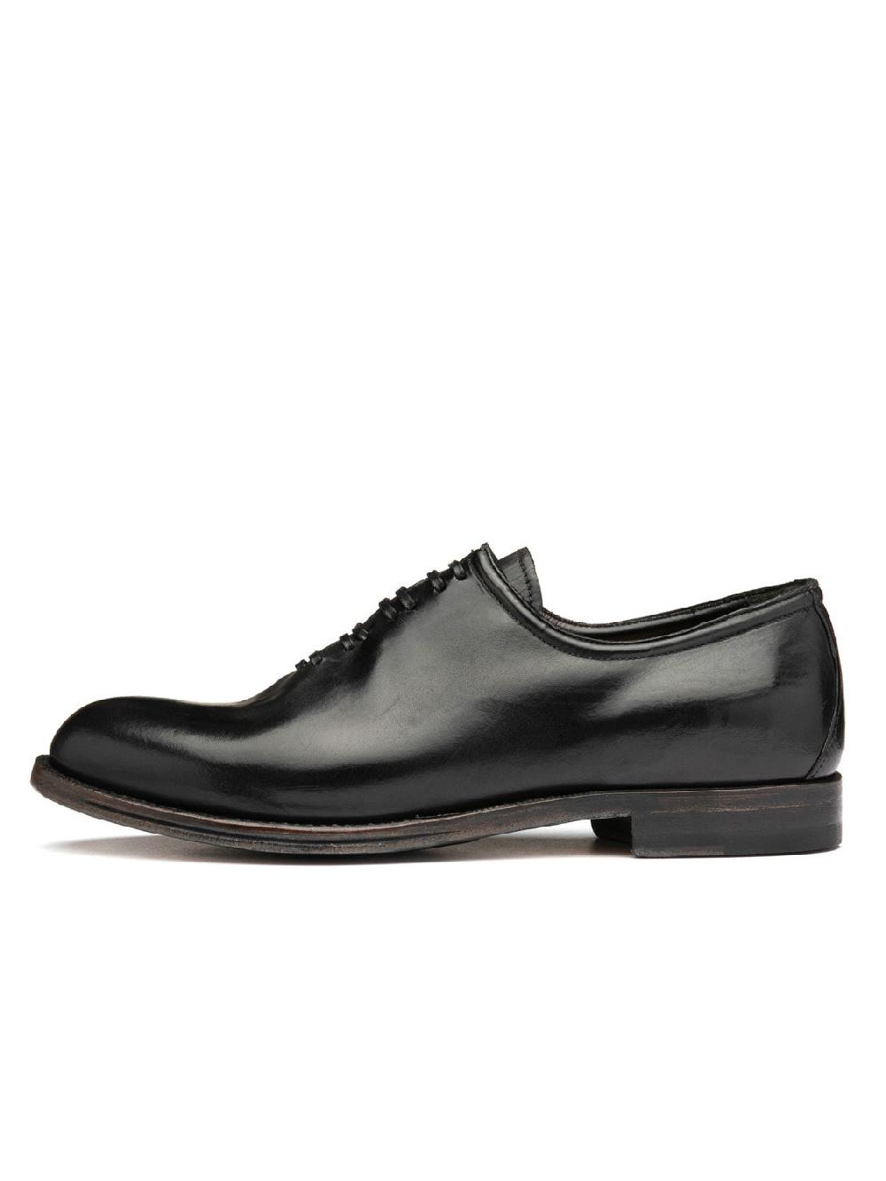 Silvano Sassetti Scarpe Oxford in pelle nera Vendita