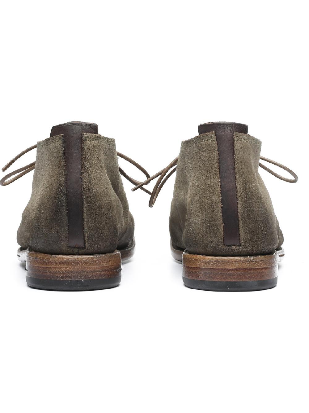 Silvano Sassetti Stivaletti in suede color kaki Soddisfazione Garantita