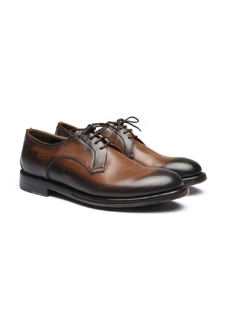 Silvano Sassetti Scarpe Derby in pelle marrone Negozi Online
