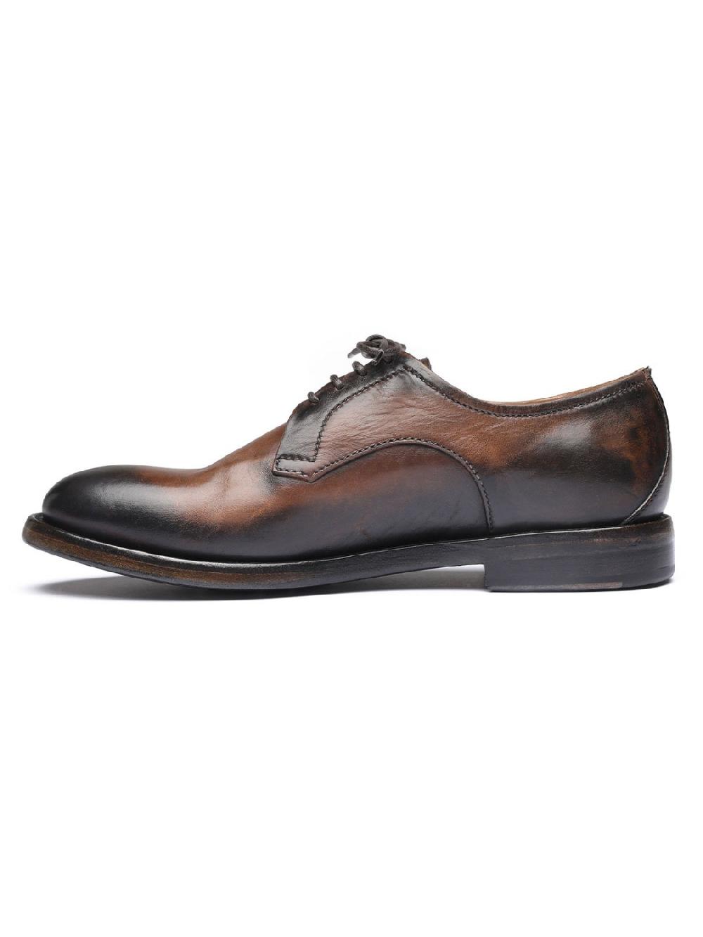 Silvano Sassetti Scarpe Derby in pelle marrone Negozi Online