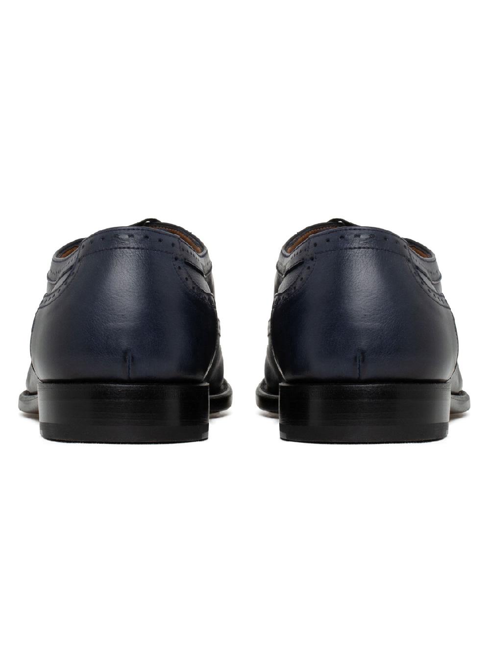 Silvano Sassetti Scarpe Derby in pelle blu Promozione Limitata