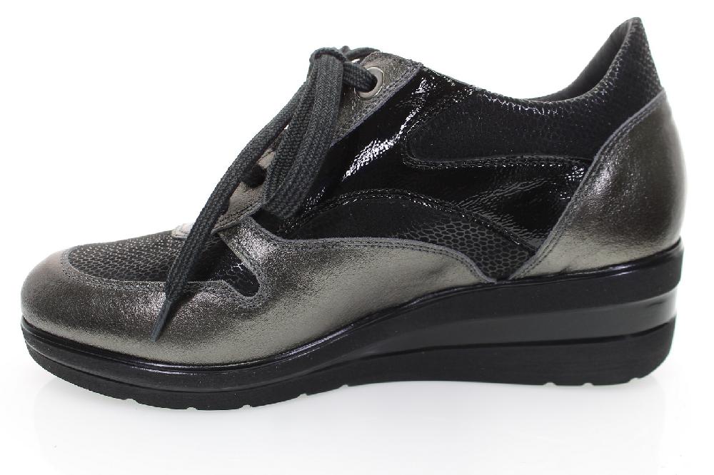 Soffice Sogno Sneaker in pelle con lacci e zip Saldi Di Fabbrica