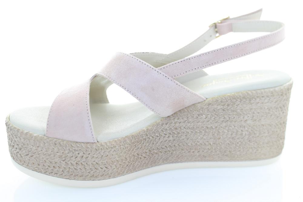 Soffice Sogno Sandalo in pelle e tessuto glitter Negozi Online