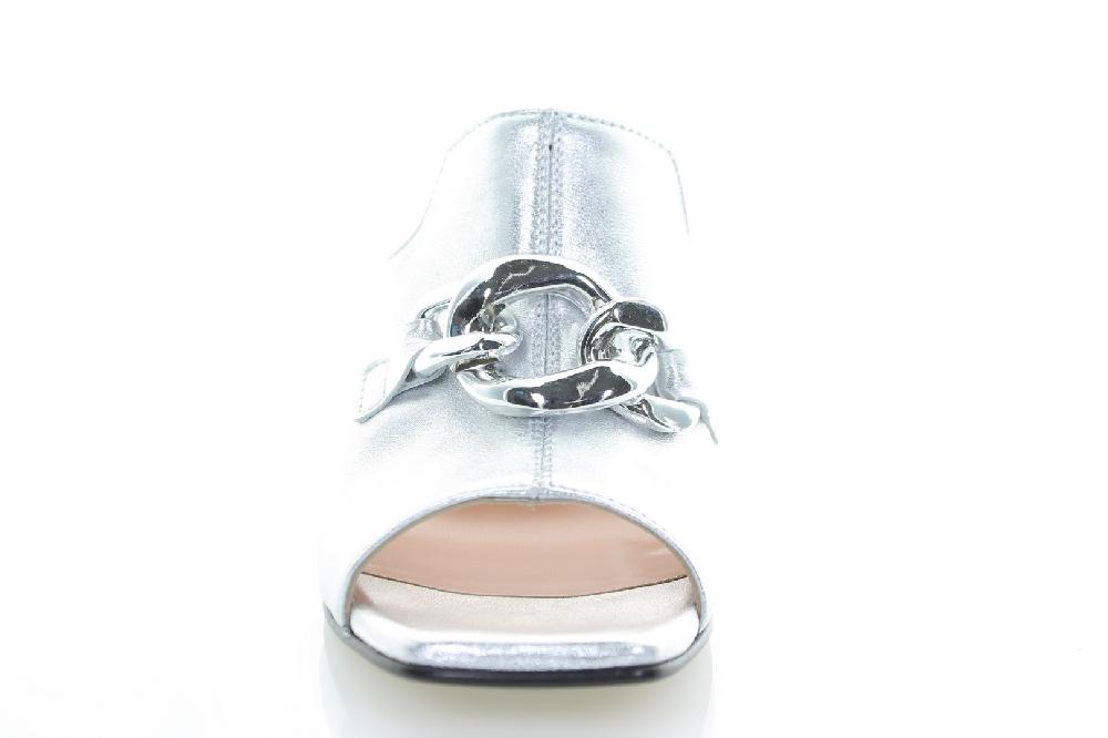 Soffice Sogno Sabot spuntato in pelle laminata In Linea