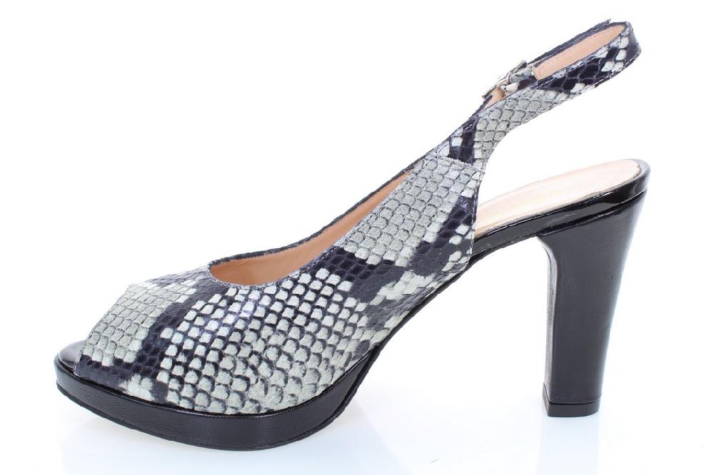 Soffice Sogno Sandalo in pelle stampa pitone Sconto