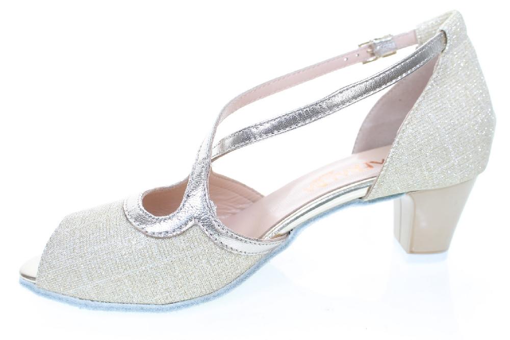 Soffice Sogno Scarpa da ballo in tessuto glitter In Vendita