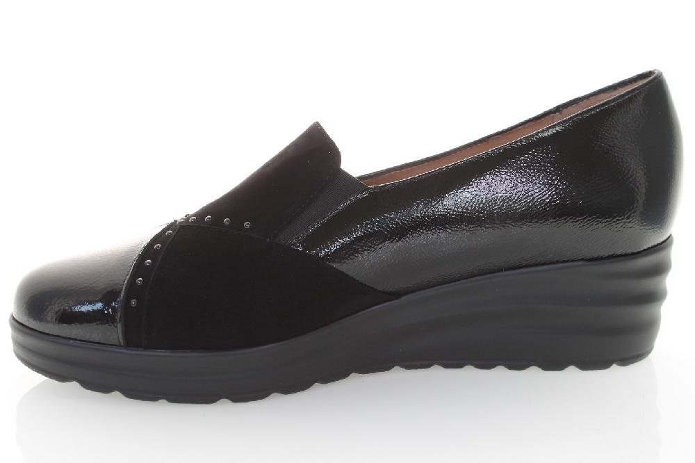 Soffice Sogno SLIP ON IN PELLE EFFETTO VERNICE Vendite Flash