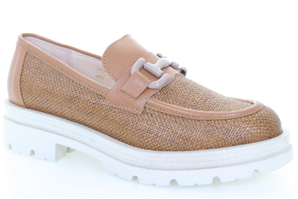 Soffice Sogno Mocassino in tessuto e pelle Sconto