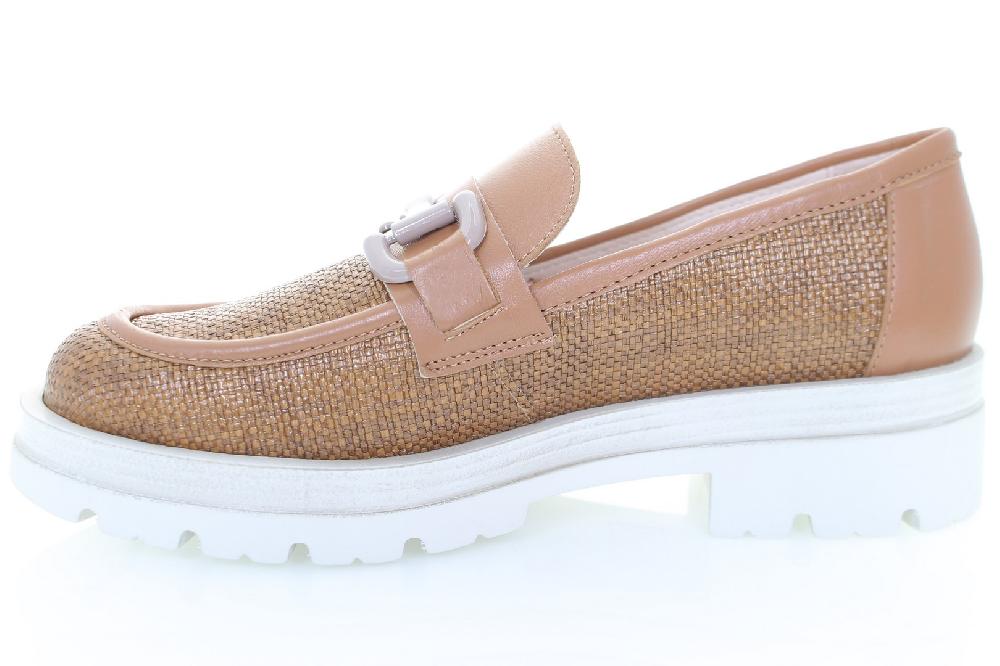 Soffice Sogno Mocassino in tessuto e pelle Sconto