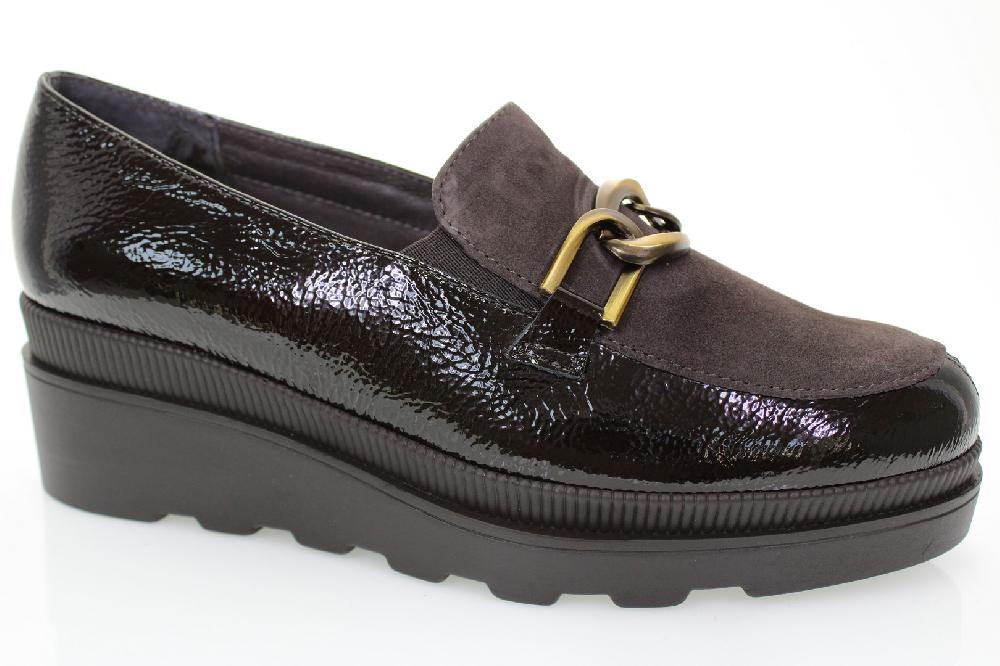 Soffice Sogno Slip on in pelle effetto vernice