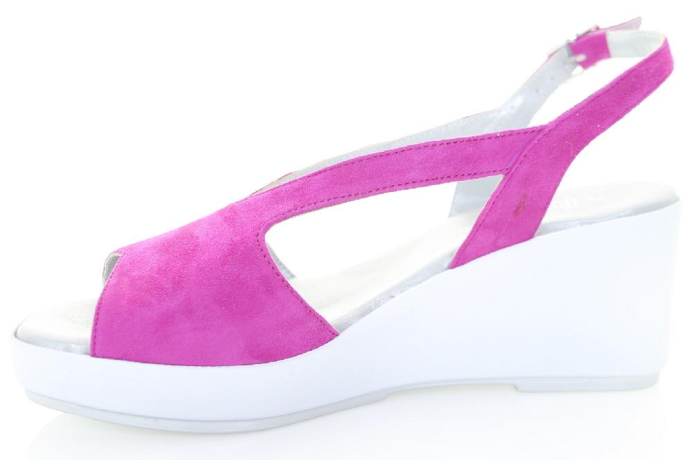 Soffice Sogno Sandalo in camoscio su zeppa Outlet