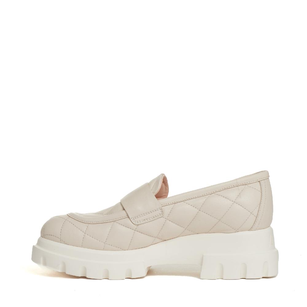 Sorelle Perego mocassino matelasse gesso Saldi