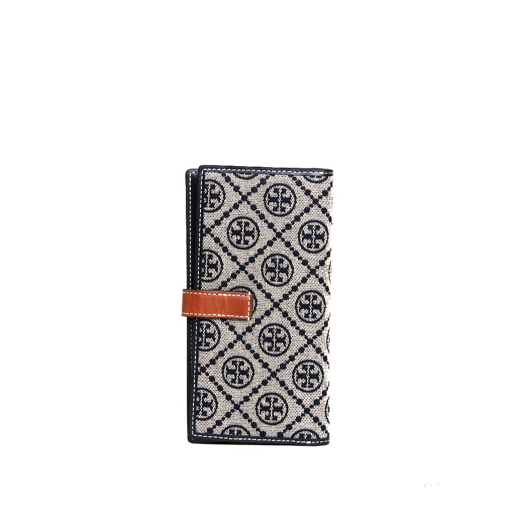 Sorelle Perego zip slim wallet tessuto logo blu Offerte
