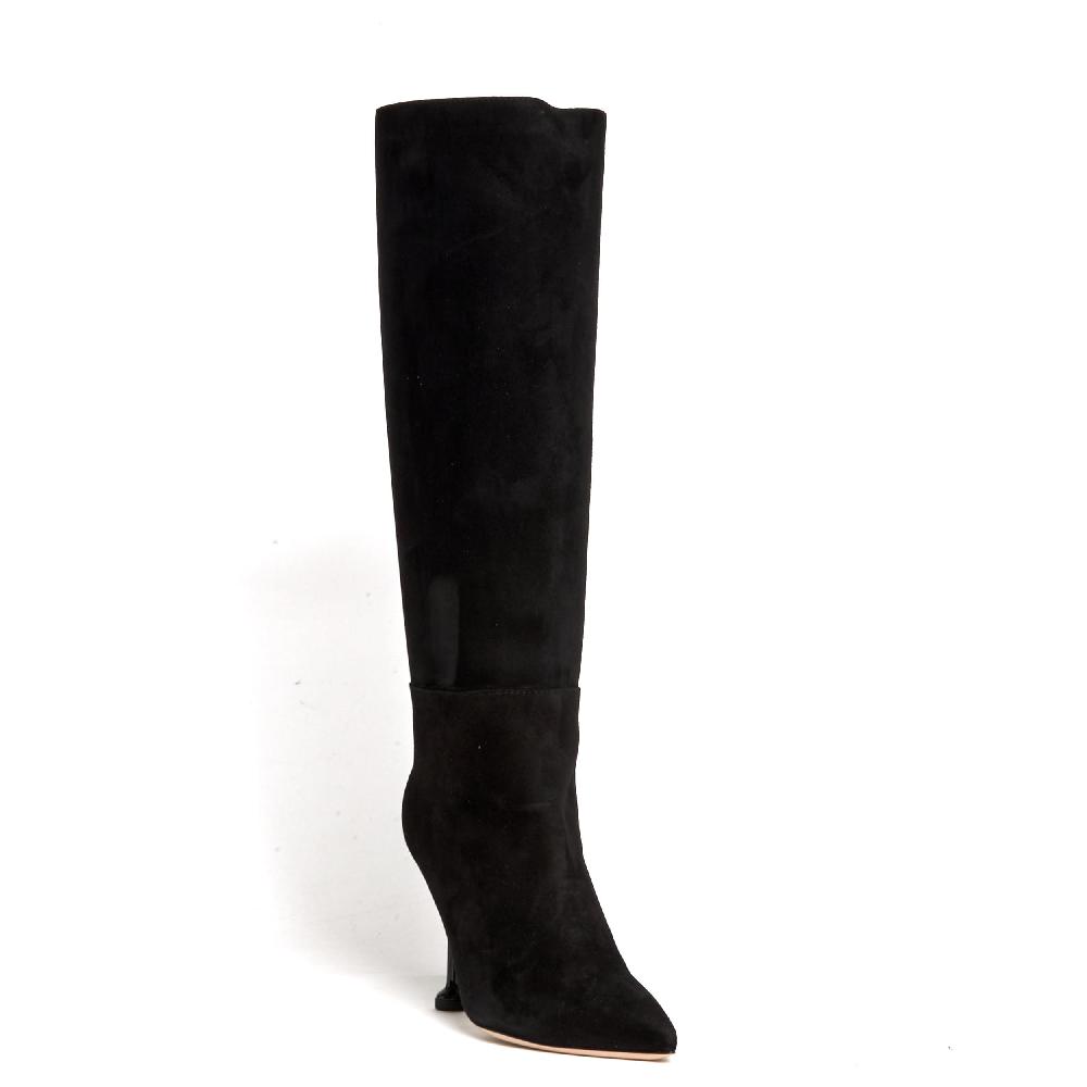 Sorelle Perego stivale in camoscio nero tacco 90 mm Vendita Calda