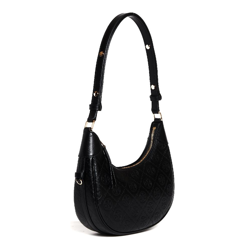 Sorelle Perego crescent bag tory burch black Vendita Economica