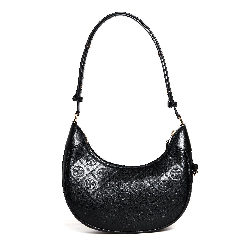 Sorelle Perego crescent bag tory burch black Vendita Economica