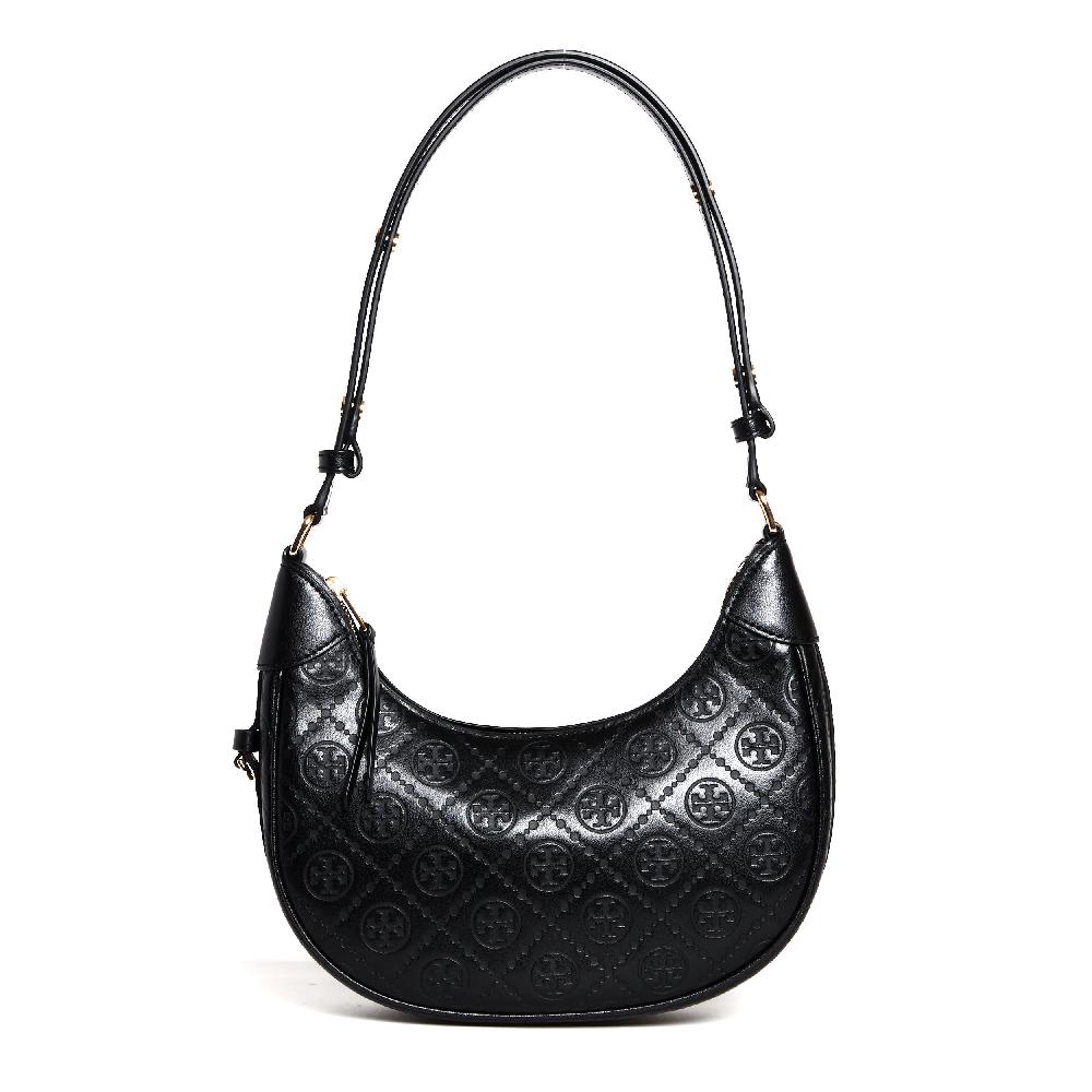 Sorelle Perego crescent bag tory burch black Vendita Economica