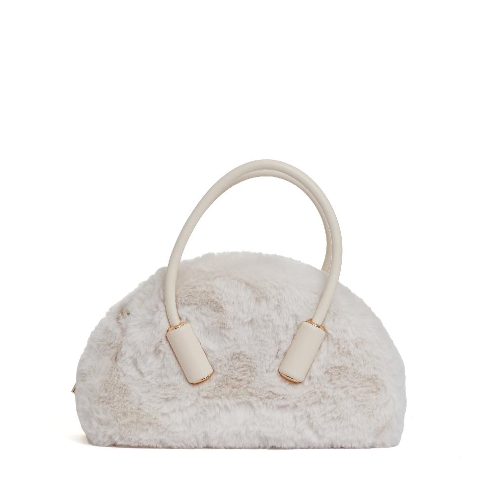 Sorelle Perego bauletto in eco fur color conchiglia In Saldo