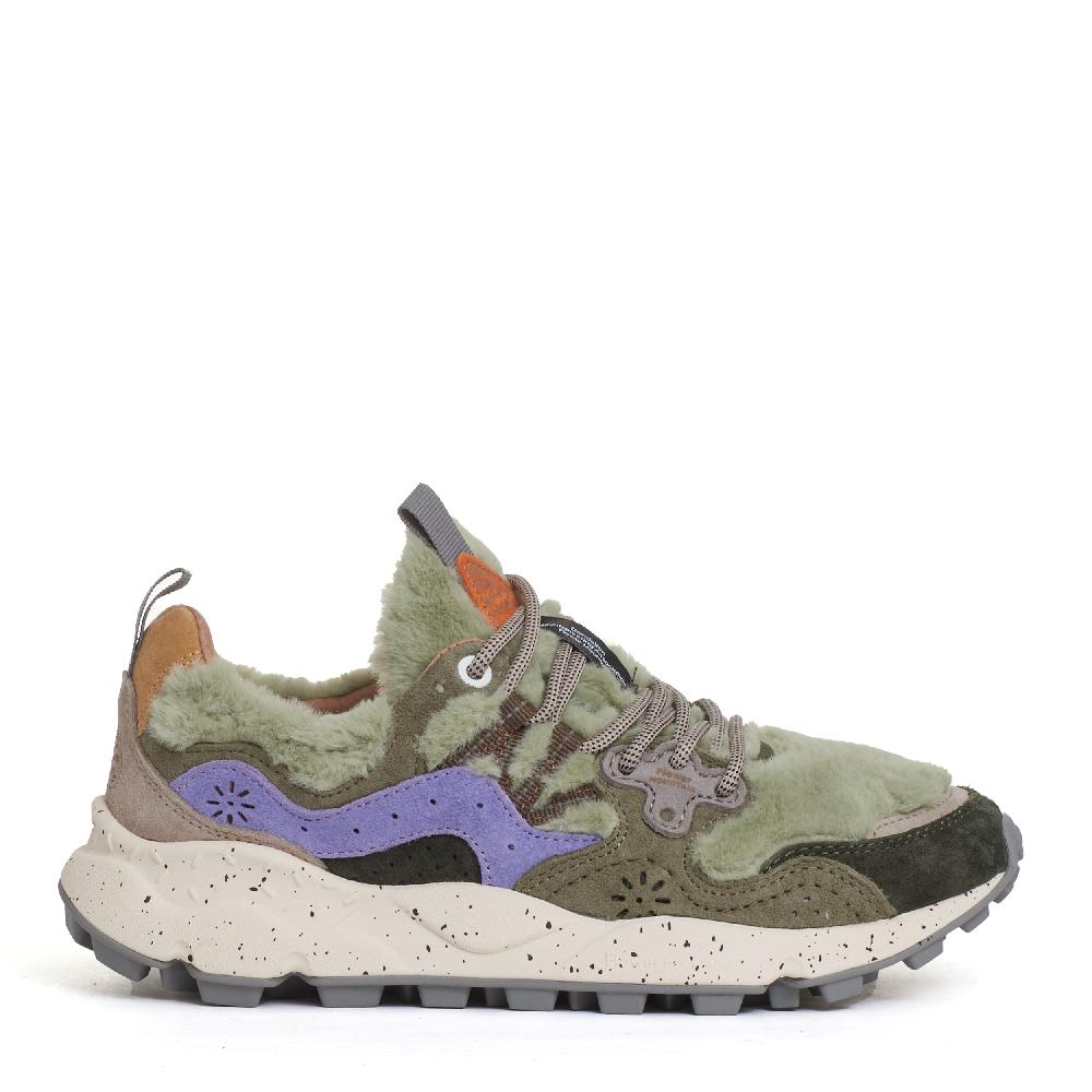 Sorelle Perego sneakers lilla e pelo verde Nuova