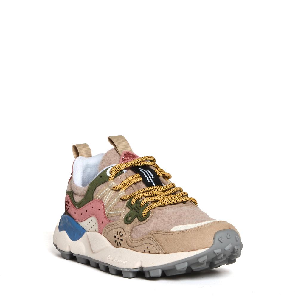 Sorelle Perego sneakers beige verde e rosa Italia