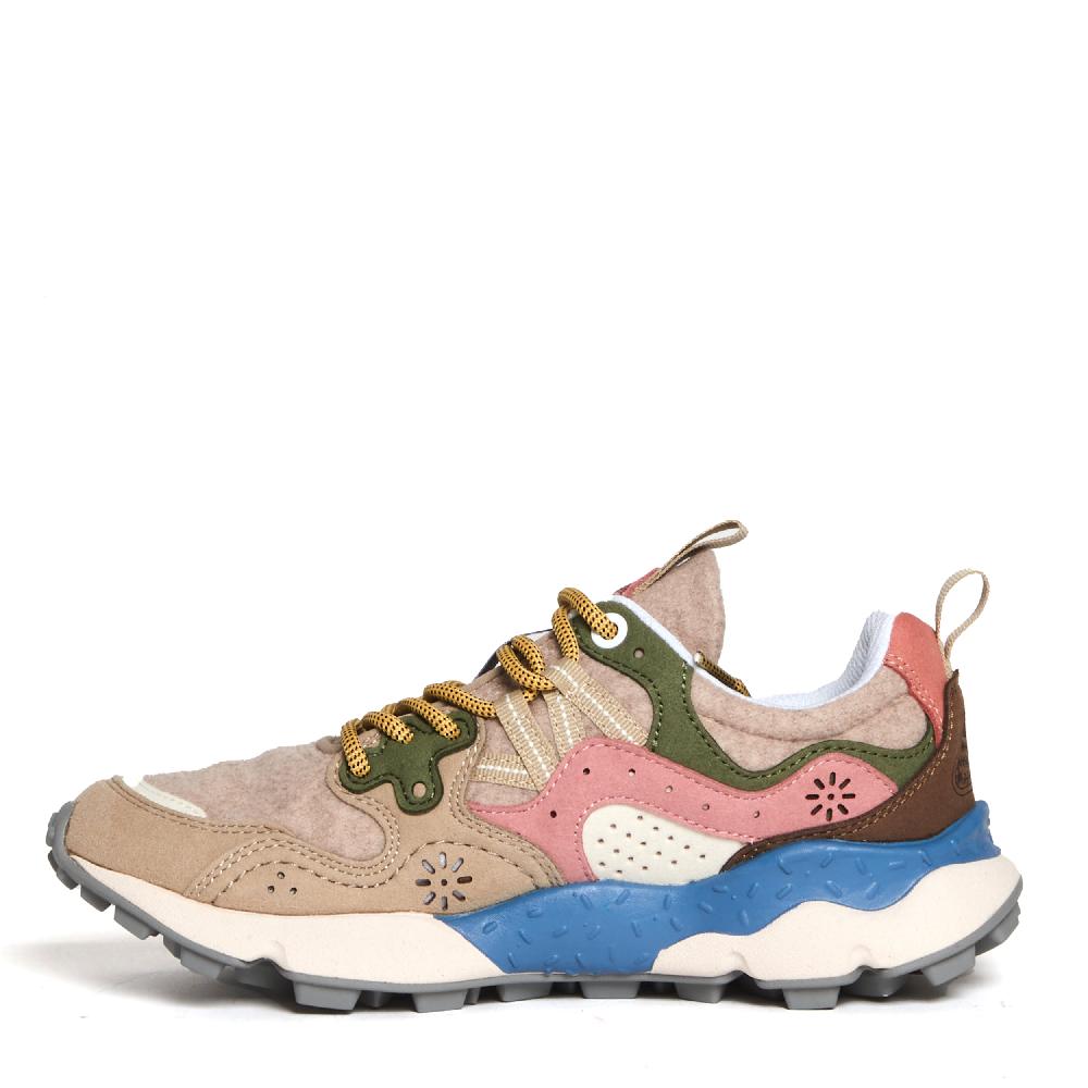 Sorelle Perego sneakers beige verde e rosa Italia