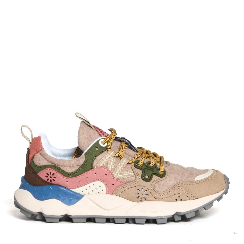 Sorelle Perego sneakers beige verde e rosa Italia