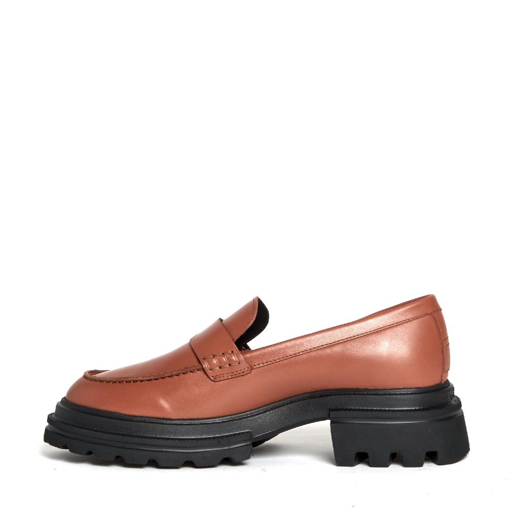 Sorelle Perego mocassino pelle cuoio Nuovo
