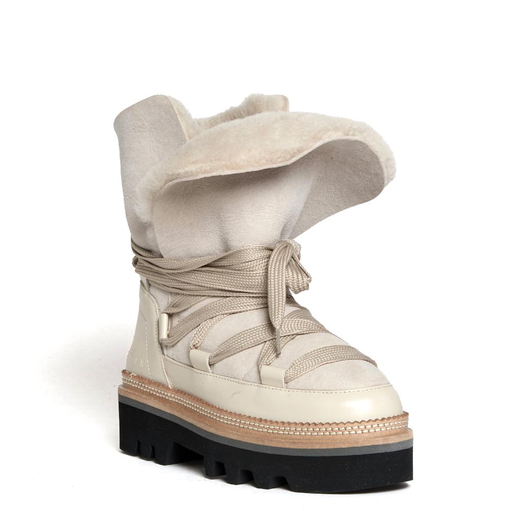 Sorelle Perego stivaletto montone beige Affare Del Giorno
