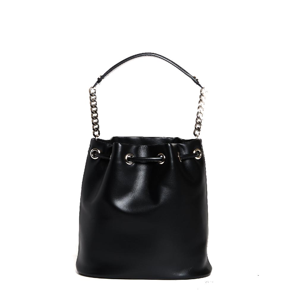 Sorelle Perego secchiello mini pelle nero Sconto