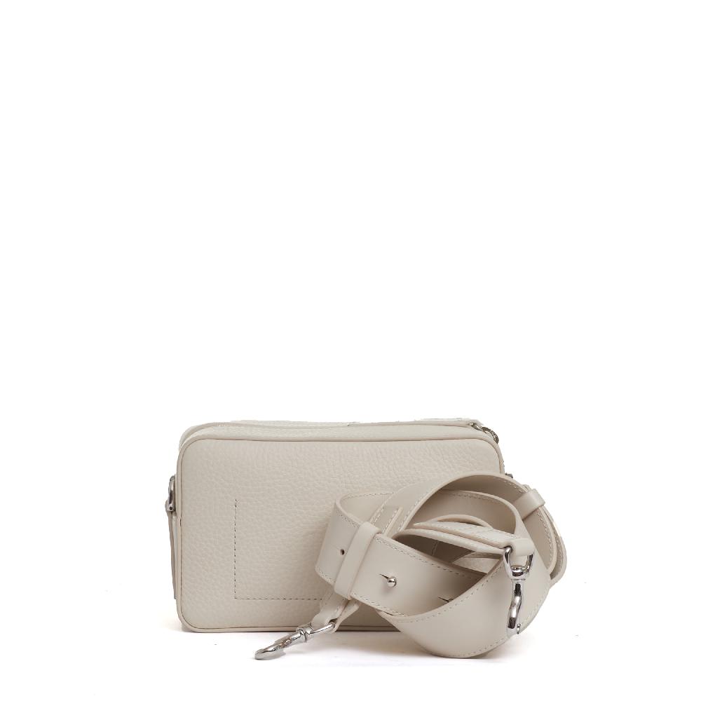 Sorelle Perego camera bag pelle panna Sconto di tempo limitato