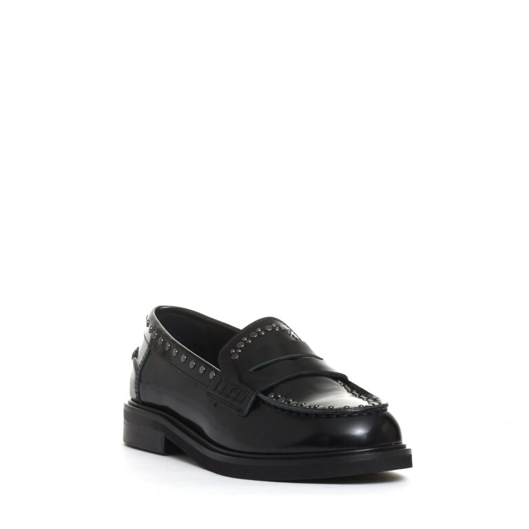 Sorelle Perego mocassino nero con borchie Qualità