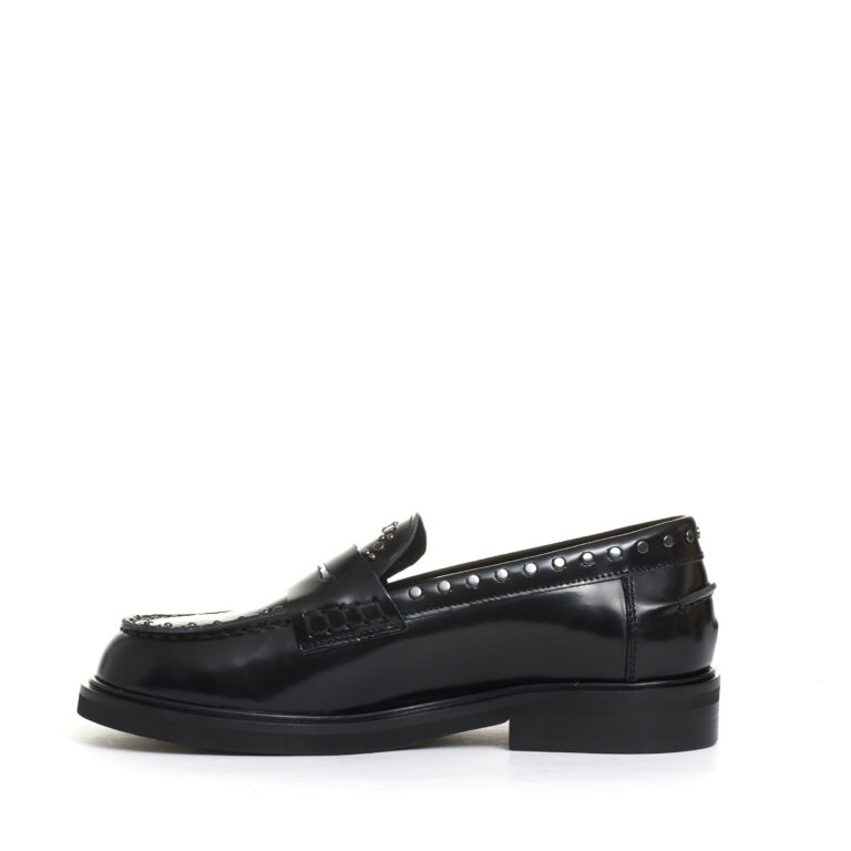 Sorelle Perego mocassino nero con borchie Qualità