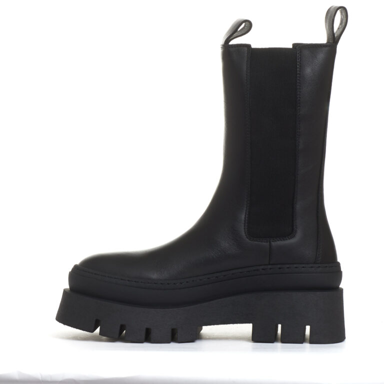 Sorelle Perego chelsea boot doppio fondo nero Promozione