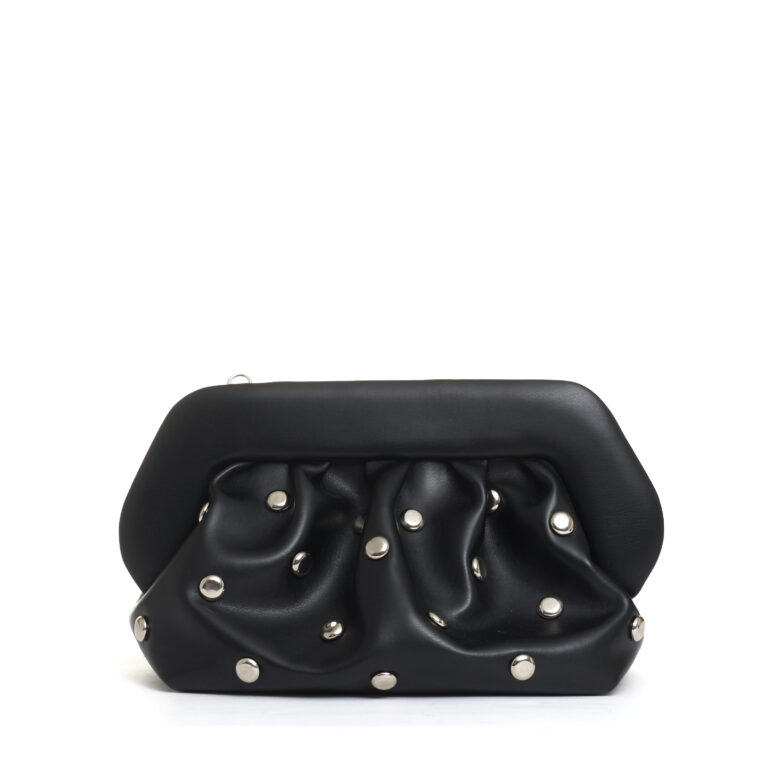 Sorelle Perego clutch nera borchie argento Acquista Ora